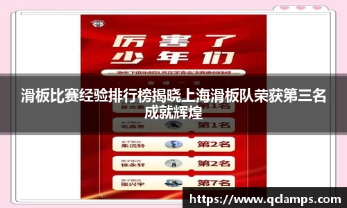 滑板比赛经验排行榜揭晓上海滑板队荣获第三名成就辉煌
